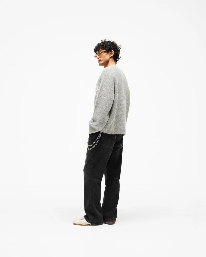 Logo Knit Sweater - Grey