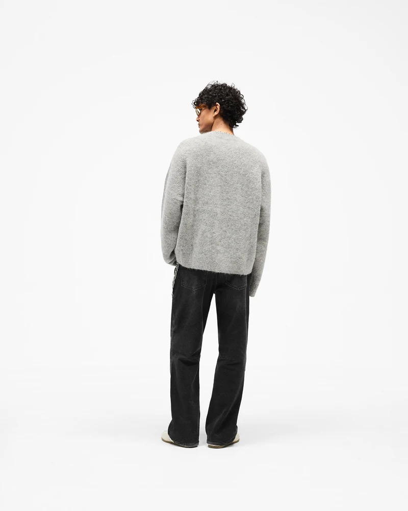 Logo Knit Sweater - Grey