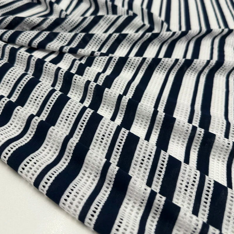 Tissu Maille Ajouré Jersey, Coton - Brescia