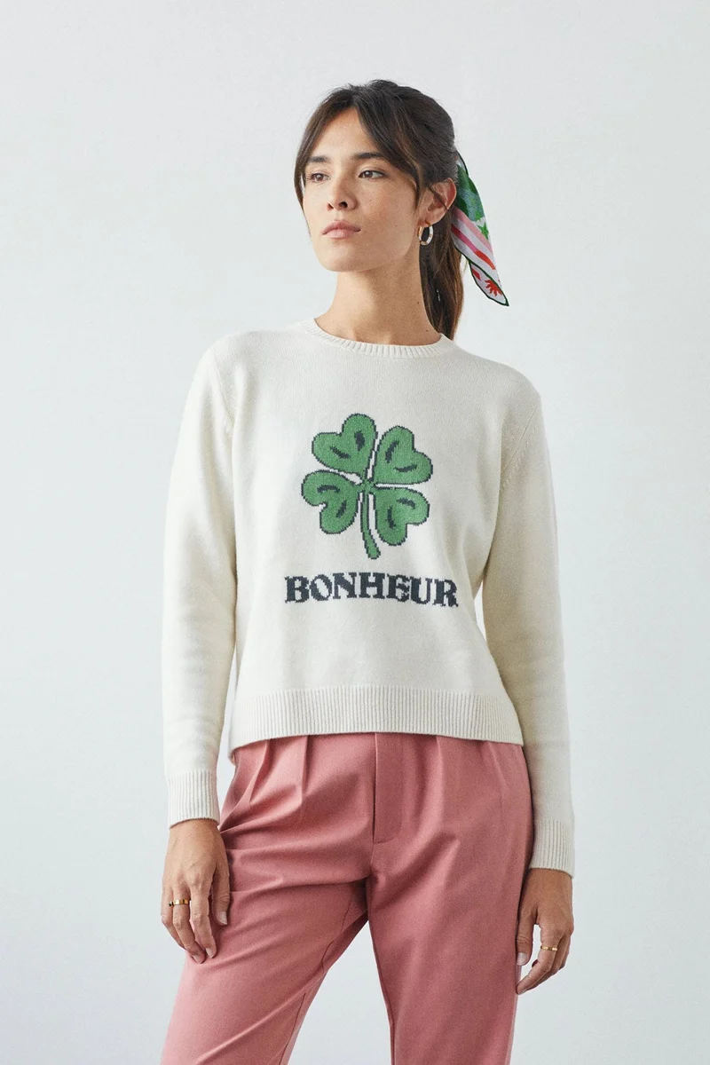 Pull Bonheur en laine