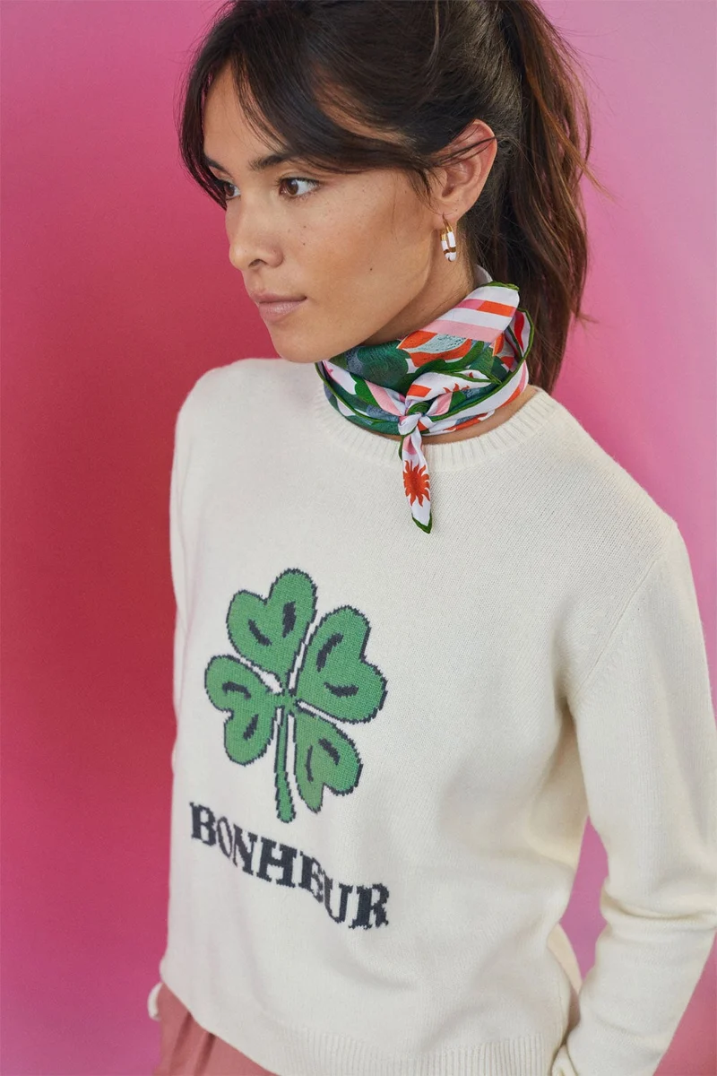 Pull Bonheur en laine