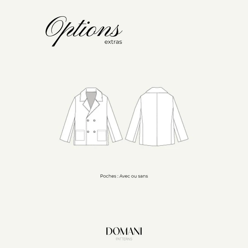PATRON DE COUTURE PDF | Blazer Selina | Domani Patterns | FRANÇAIS SEULEMENT