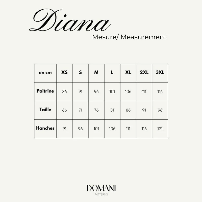PATRON DE COUTURE PDF | Haut & robe Diana | Domani Patterns | FRANÇAIS SEULEMENT