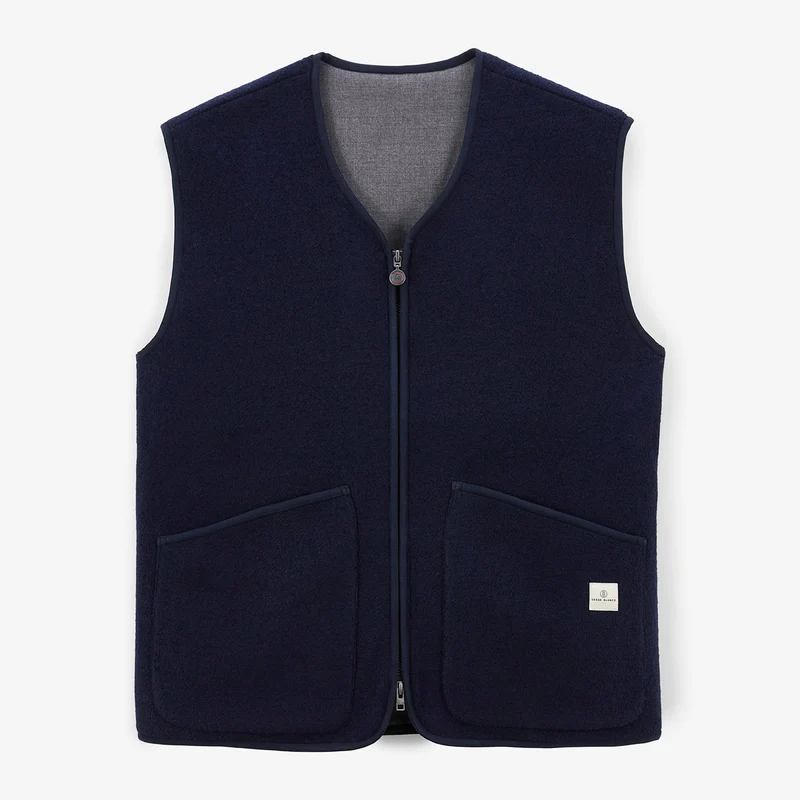 Veste polaire sans manches bleu dark navy Worker SBPLAY