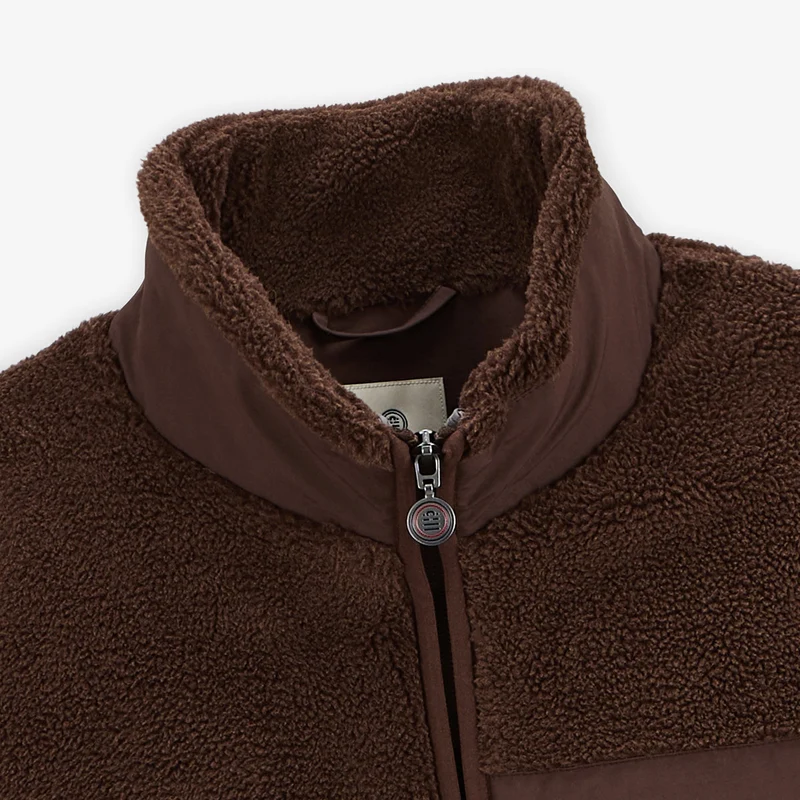 Gilet polaire sherpa sans manches marron Montréal SBPLAY