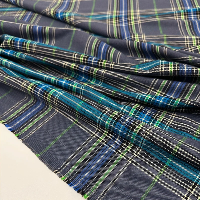 Tissu Tailleur Stretch, Viscose - Tartan, Gaspare