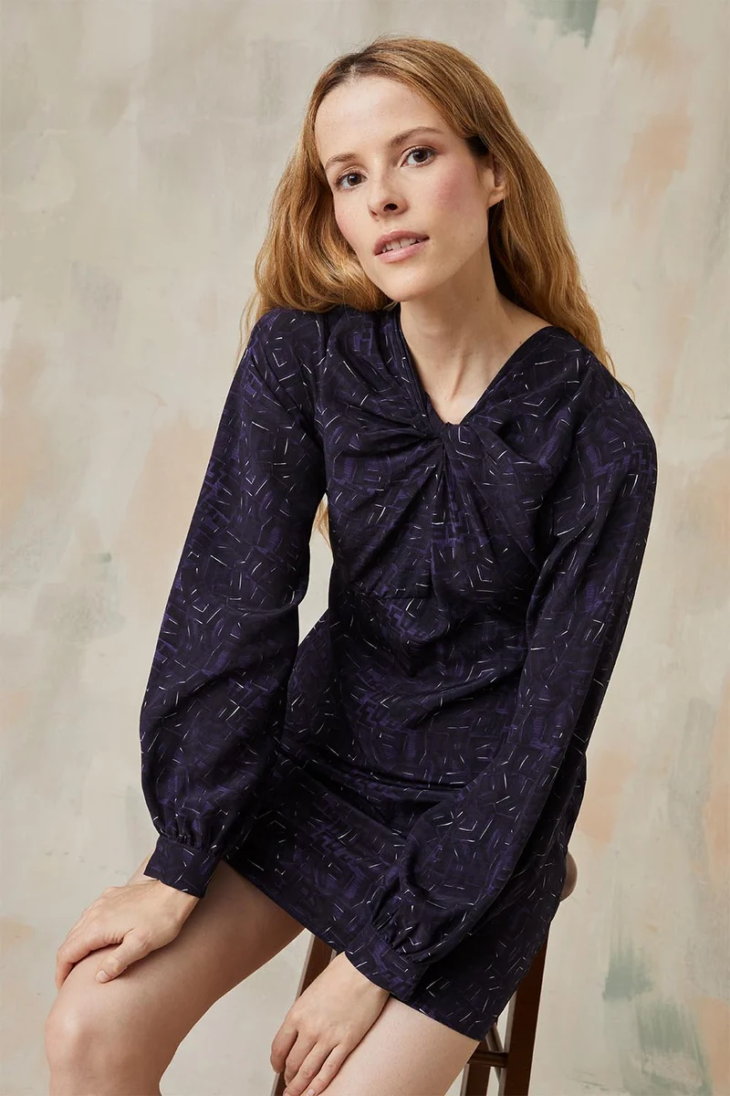 Robe Hera en soie Mots Exquis