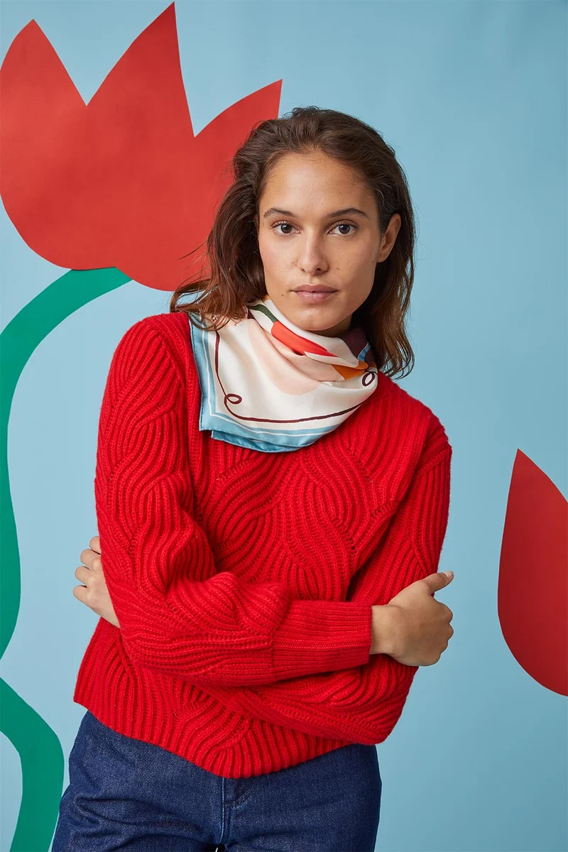 Pull Rouge Vermillon