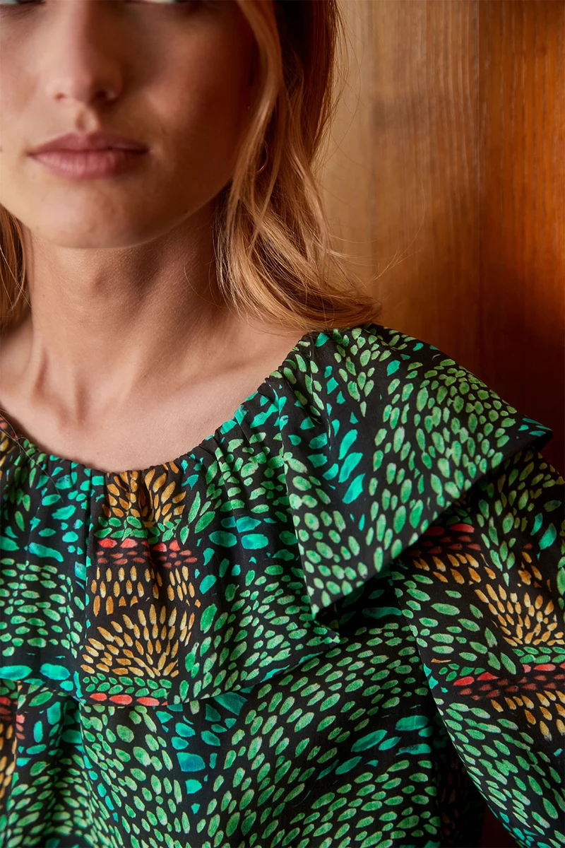Blouse Séduisante Burger Tropical