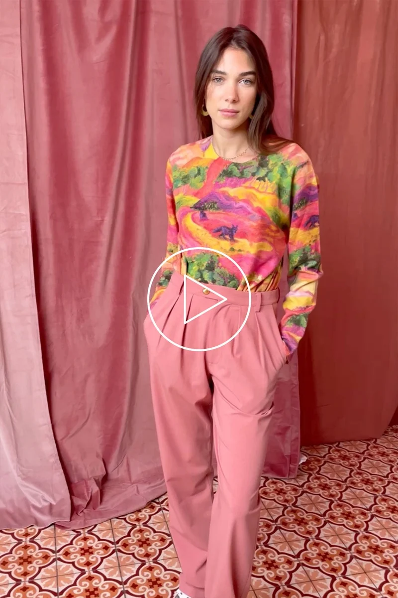 Pantalon Fabuleux Rose Vintage