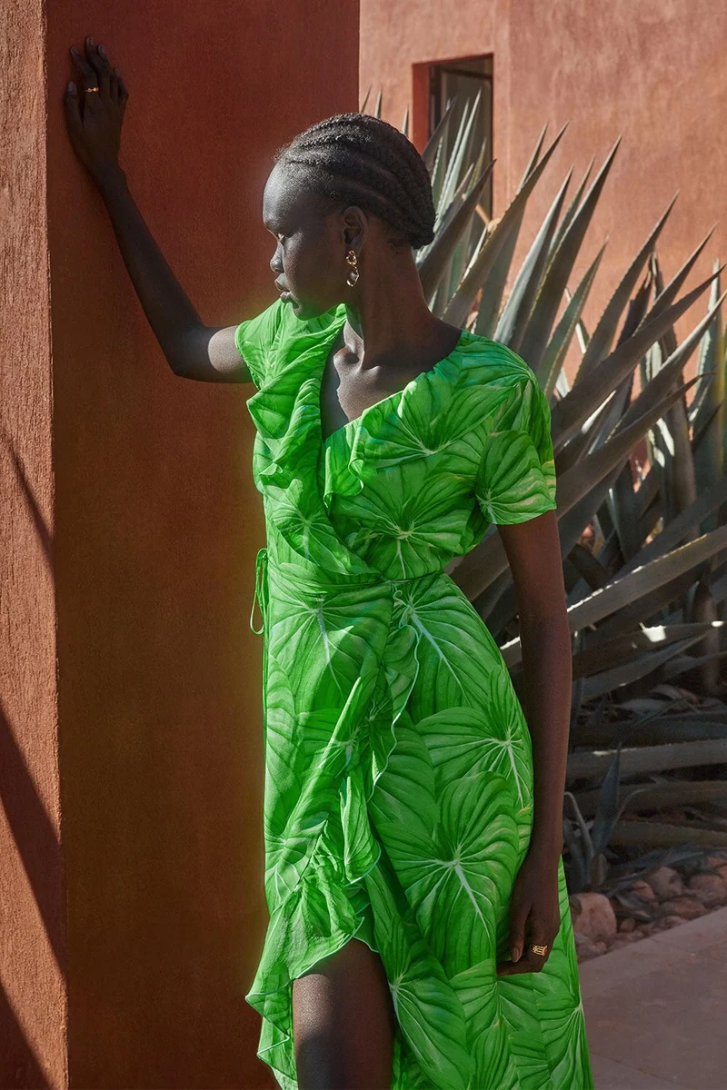 Robe Volage en soie L'Amazonie