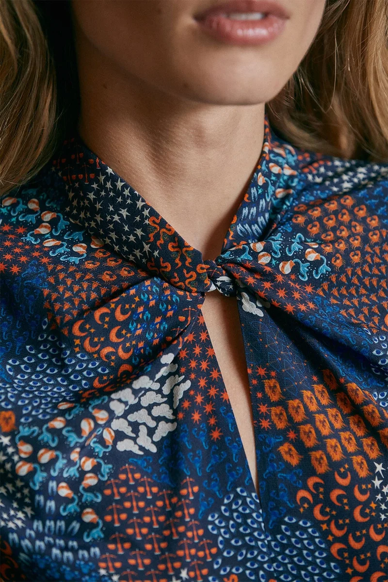 Blouse Olympe en soie Zodiac