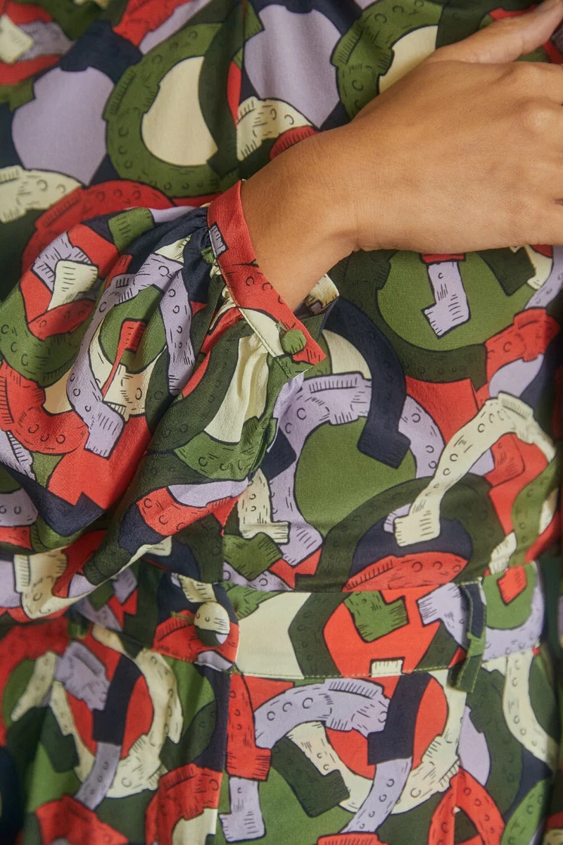 Blouse Olympe en soie Pégase
