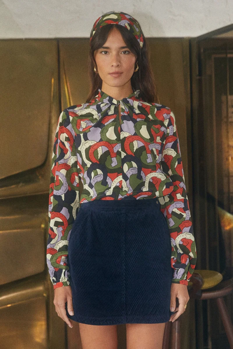 Blouse Olympe en soie Pégase