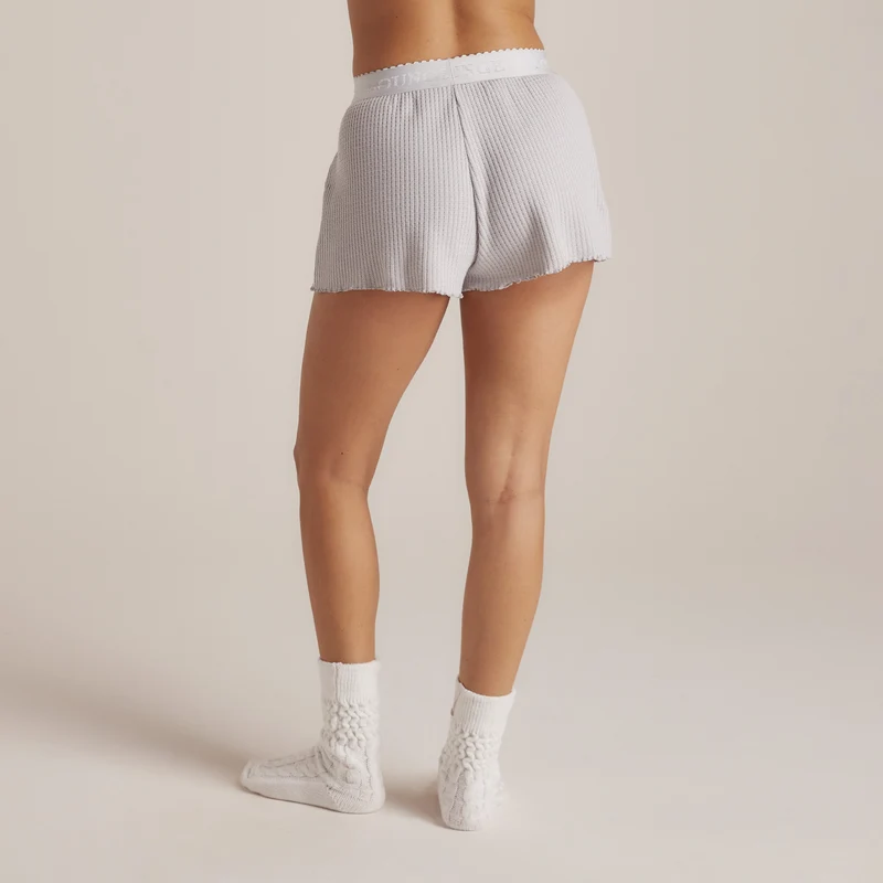 Short de Pyjama Soft Waffle - Givre
