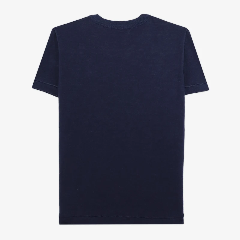 T-shirt garçon en jersey de coton bleu marine