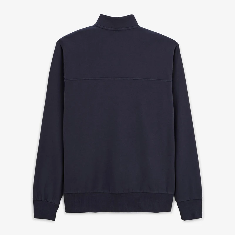 Sweat Saint Cyp avec col zippé bleu marine