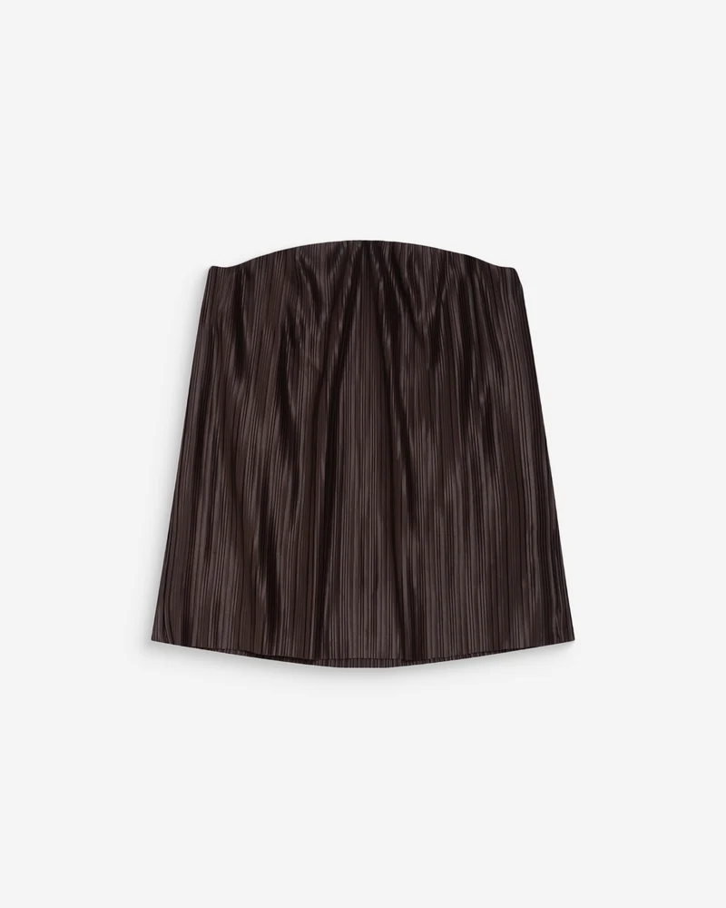 Top bustier plissé aérien chocolat West