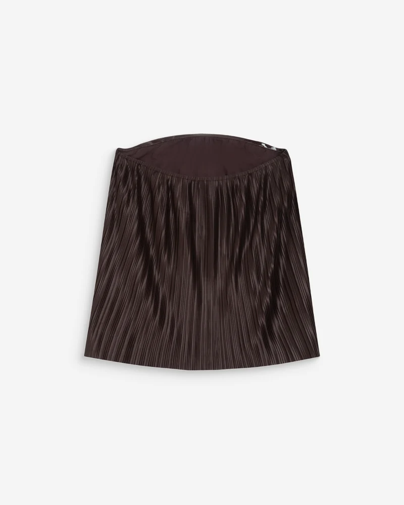 Top bustier plissé aérien chocolat West