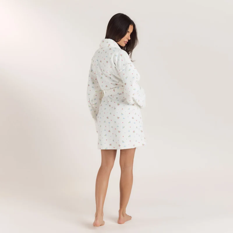 Peignoir - Blanc Floral