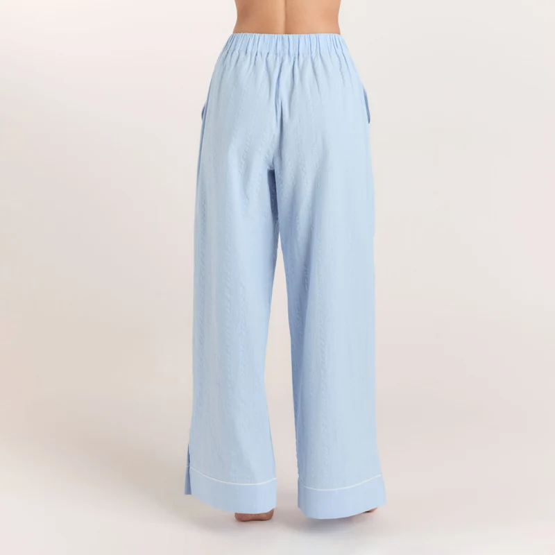Pantalon de Pyjama Texturé - Bleu