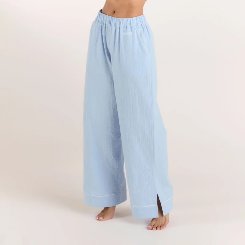 Pantalon de Pyjama Texturé - Bleu