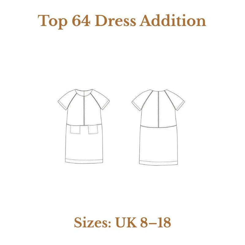 PATRON DE COUTURE PDF | Extension robe Top 64 | Merchant & Mills | UK 8–18