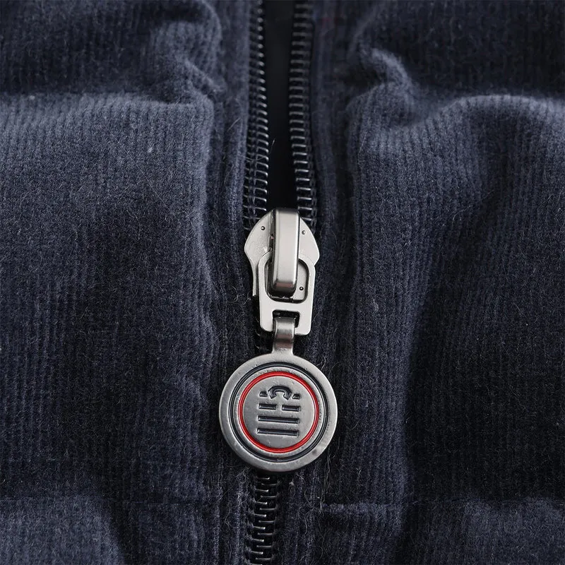 Doudoune Damiano sans manches velours dark navy