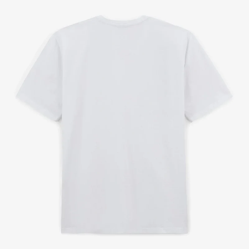 T-shirts col rond Tobias en coton blanc avec imprimé poitrine