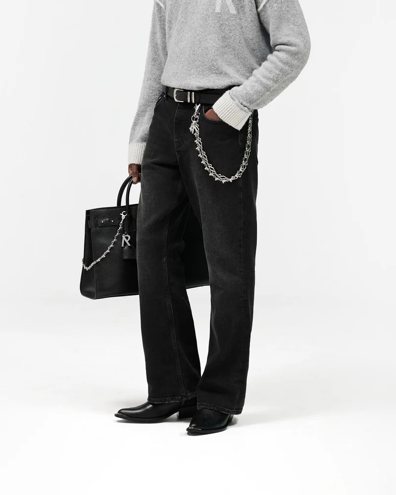 Kick Flare Denim - Aged Black