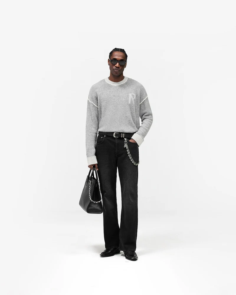 Laurel Knit Sweater - Sun Fade Grey