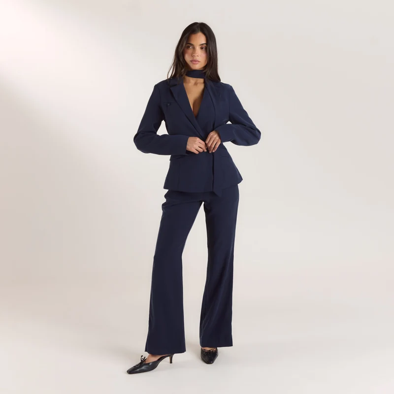 Blazer Ajusté Multi-façons - Bleu Marine