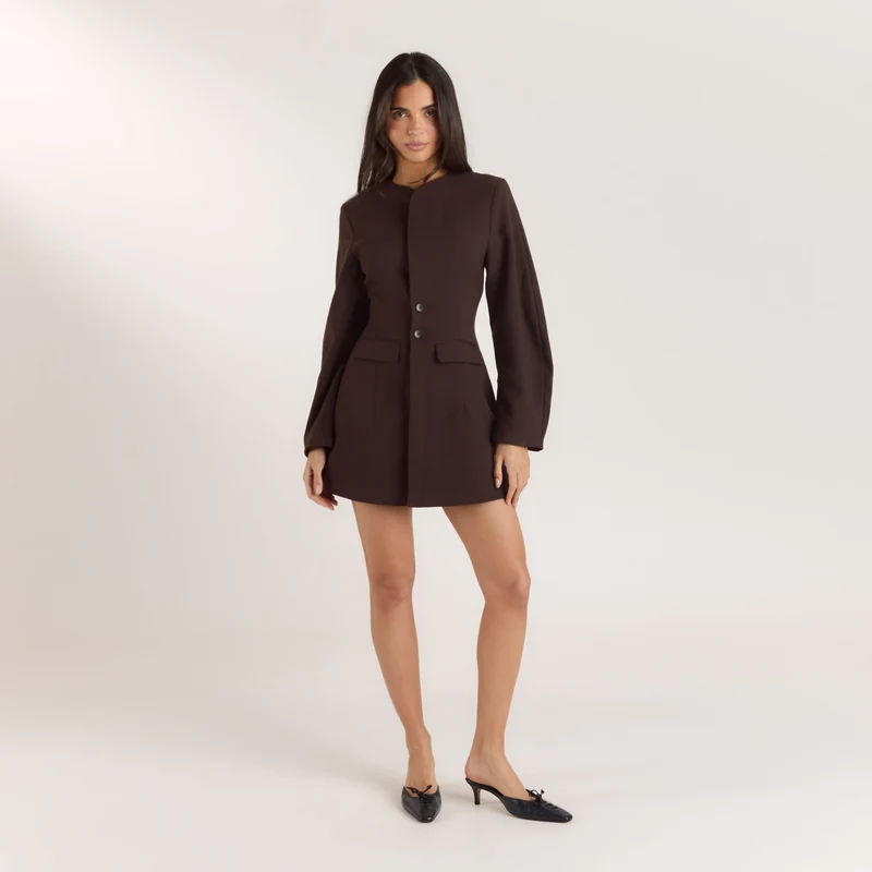 Robe Blazer - Chocolat