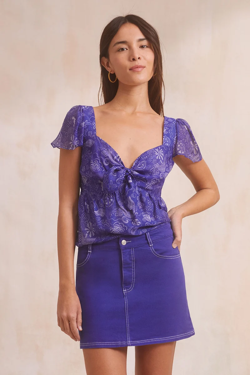 Blouse Romance Carte aux Trésors