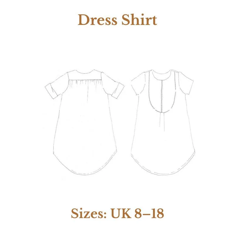 PATRON DE COUTURE PDF | Chemise Dress Shirt | Merchant & Mills | UK 8–18
