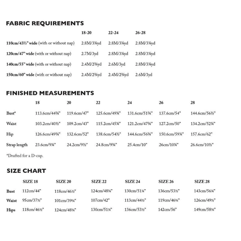 PATRON DE COUTURE PDF | Robe Sommer | Merchant & Mills | UK 18–28