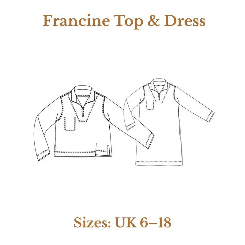 PATRON DE COUTURE PDF | Haut & robe Francine | Merchant & Mills | UK 6–18