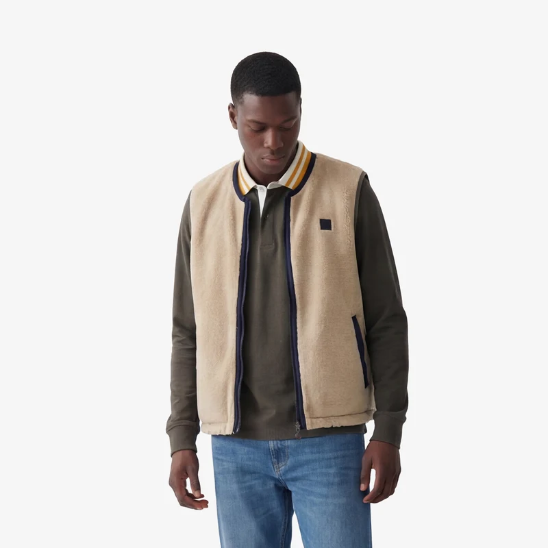 Veste sans manches réversible Drake bleu marine