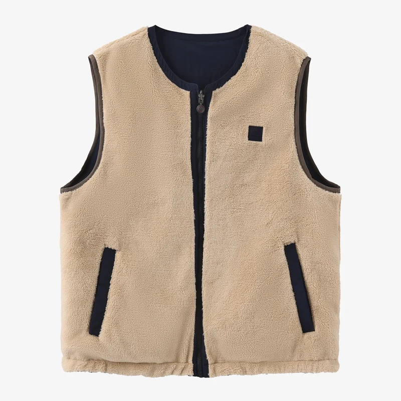Veste sans manches réversible Drake bleu marine