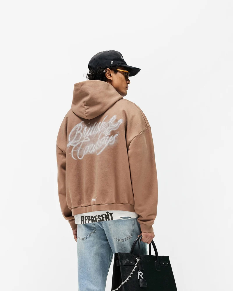 British Cowboys Hoodie - Dusty Brown