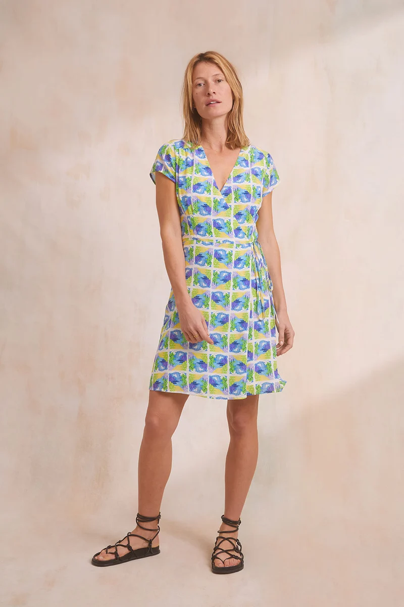 Robe Malicieuse en soie Positano