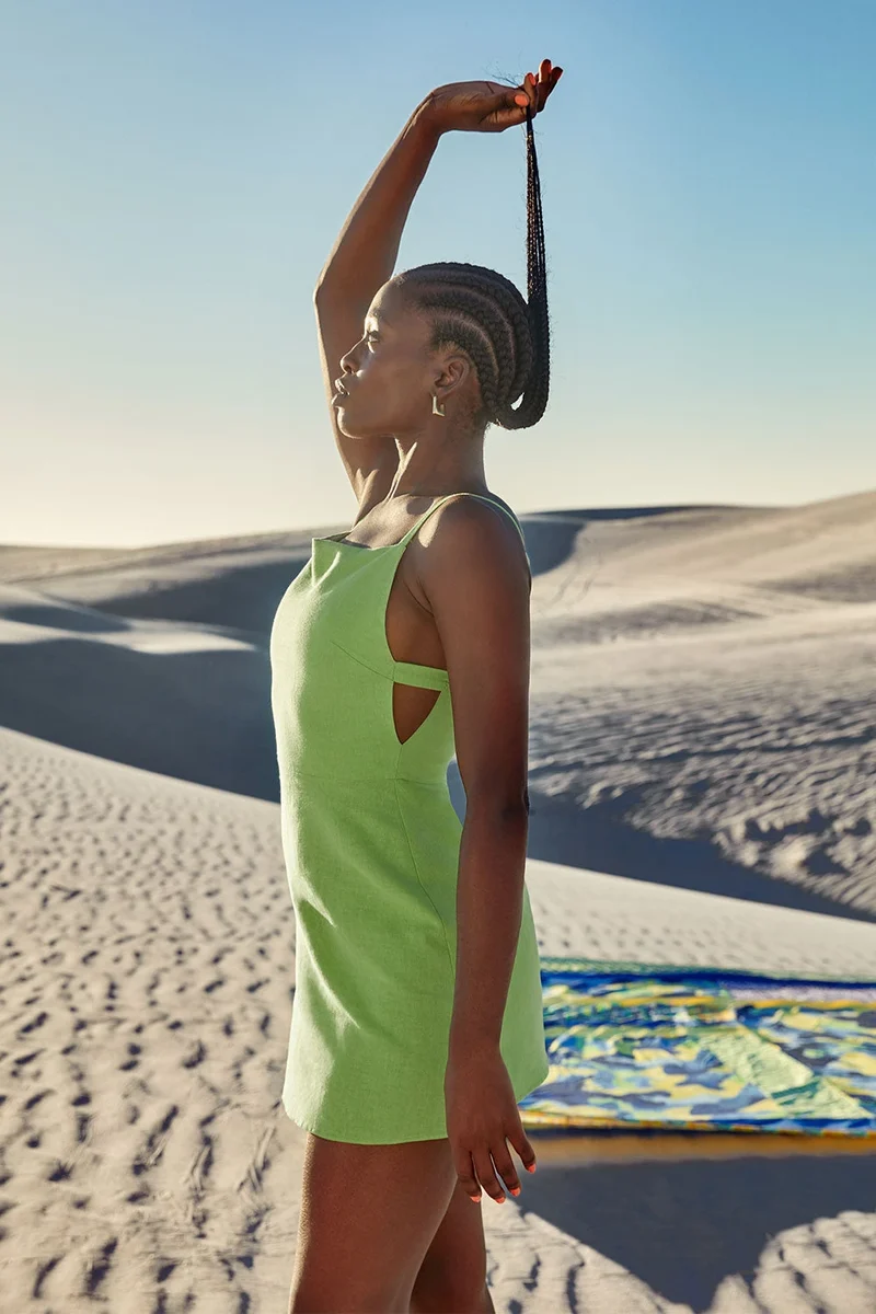 Robe Cassiopée Vert Avocat