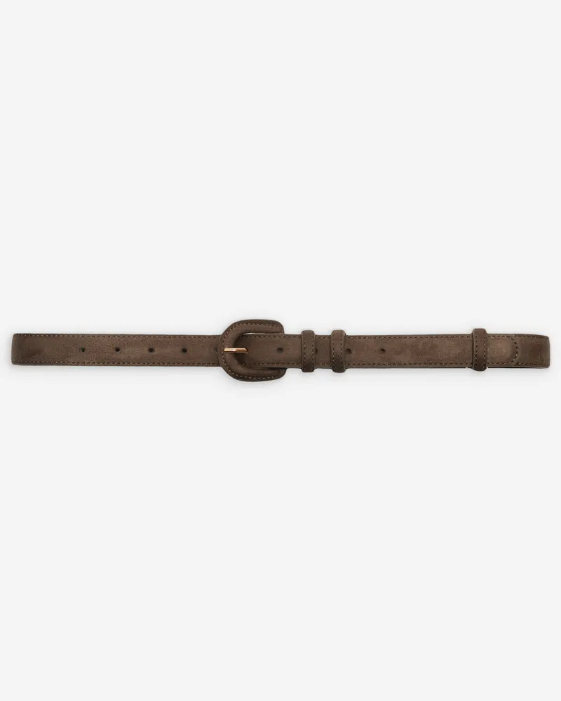 Ceinture en suède boucle assortie kaki Scotland