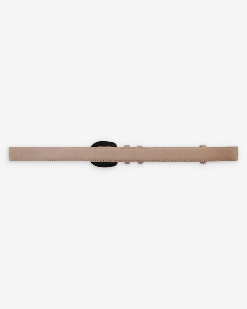 Ceinture en suède boucle assortie sable Scotland