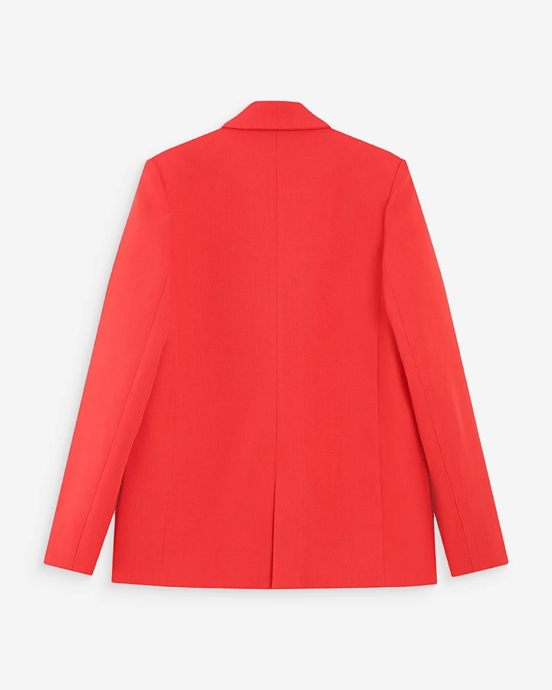 Veste tailleur à double boutonnage sanguine Parfaite