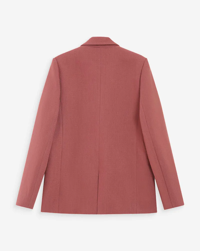 Veste tailleur à double boutonnage terracotta Parfaite