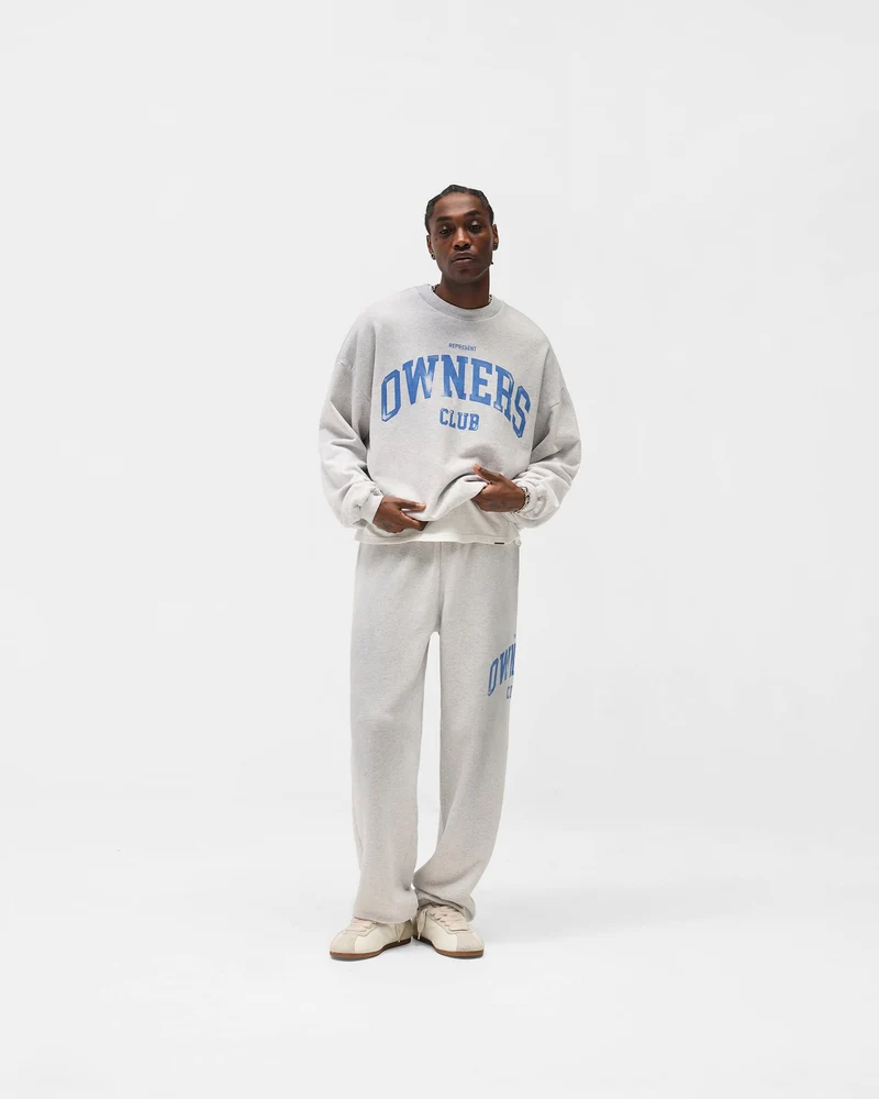 Represent Owners Club Sweater - Sprayed Ice Grey Marl
