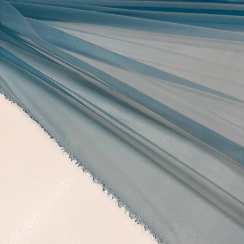 Tissu Organza, Soie - Quarzo