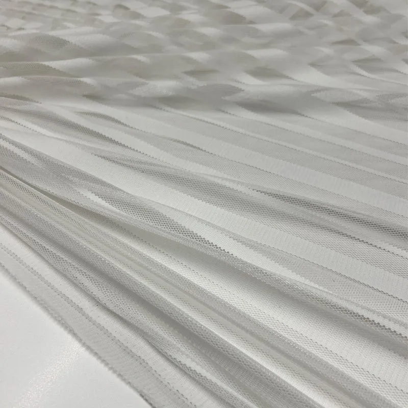 Tissu Dentelle Résille Ruban - Ibis
