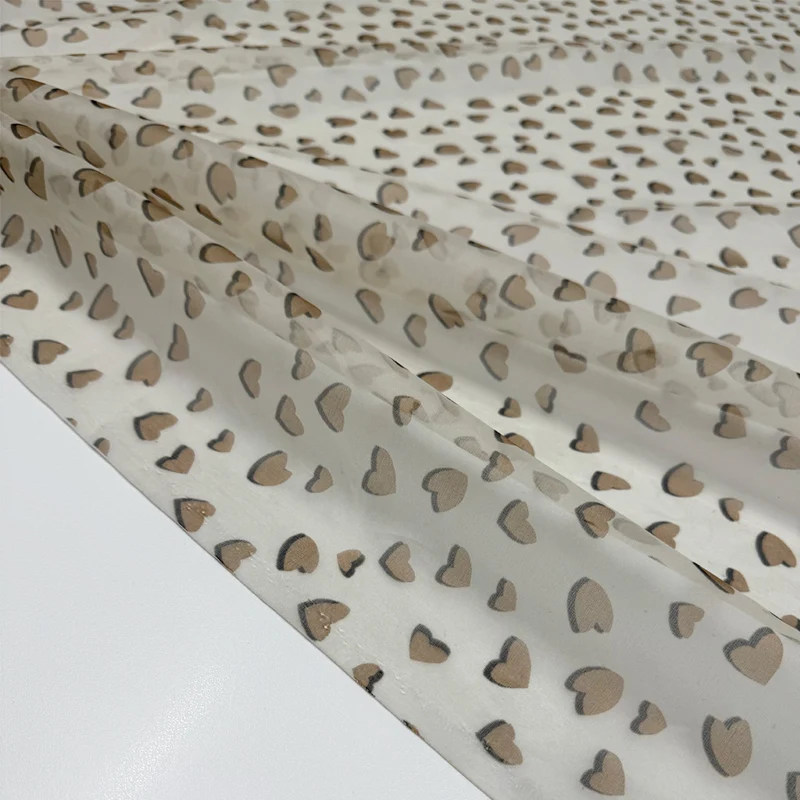 Tissu Organza, Soie - Cuore